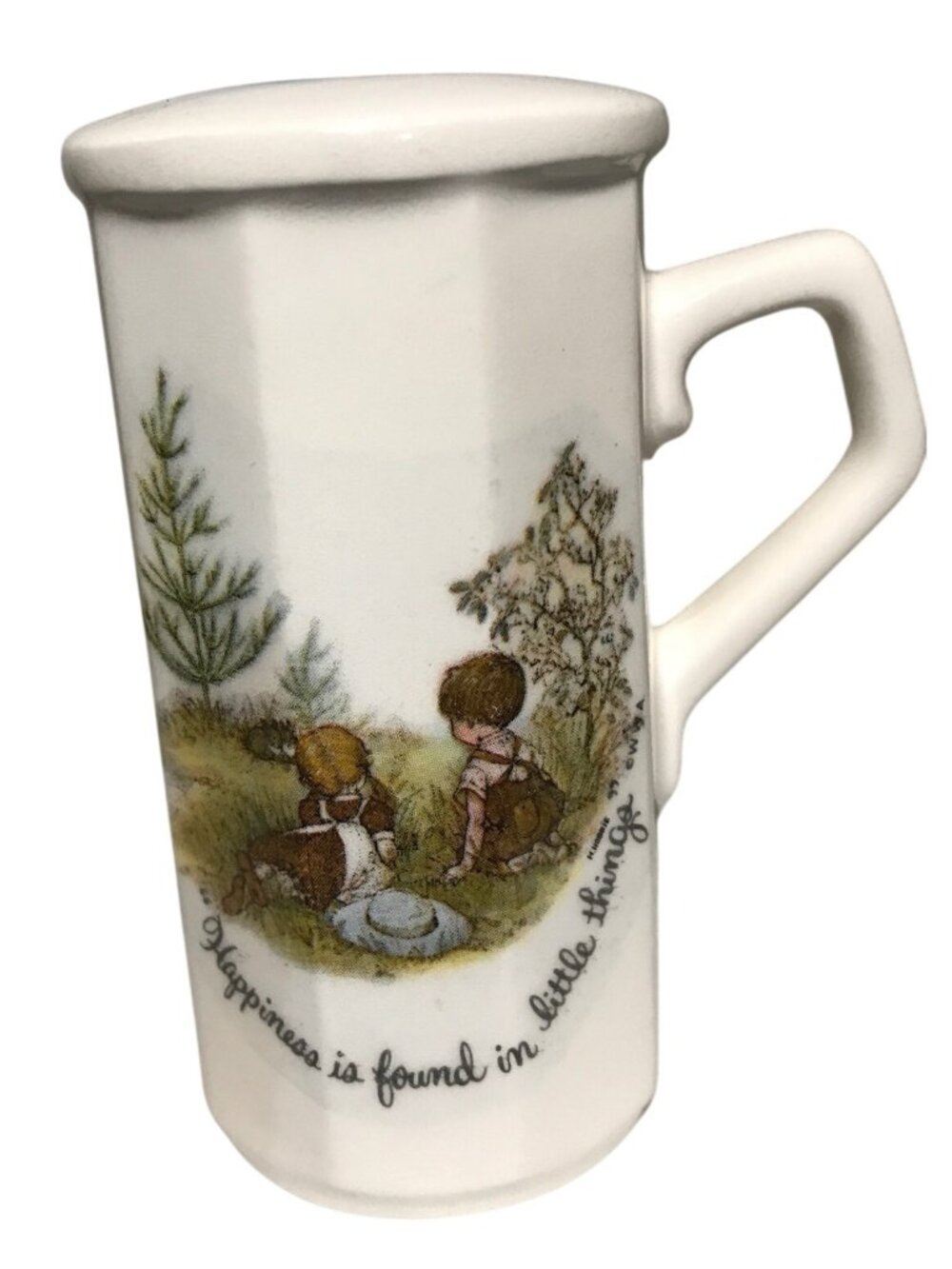 Holly Hobbie Ceramic Salt Shaker Vintage Illustrations Happiness is Found Japan